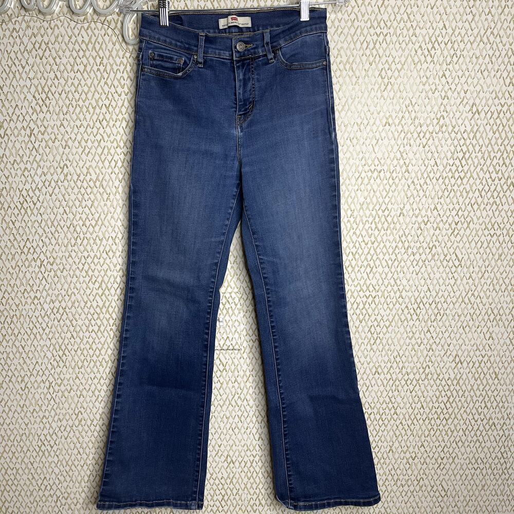 Levi Strauss 2011 Perfectly Slimming Bootcut 512 Cotton Blue Jeans Size 6/8